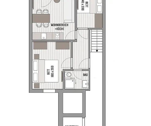 アパート Lucia Whg 3 ノルダーナイ